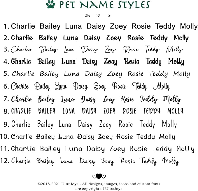 Ultra Joys Dog ID Tag, Custom Stainless Steel Dog Tag, Personalized Dog Tag - Image 5