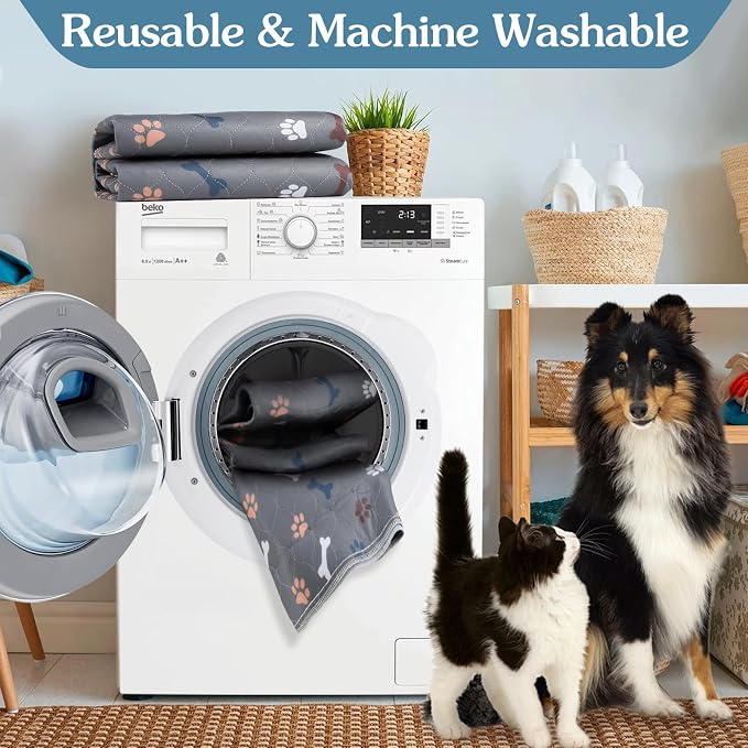 Washable Pee Pads for Dogs Large 36" x 72" 2-Pack Reusable Puppy Pads Pet - Image 4