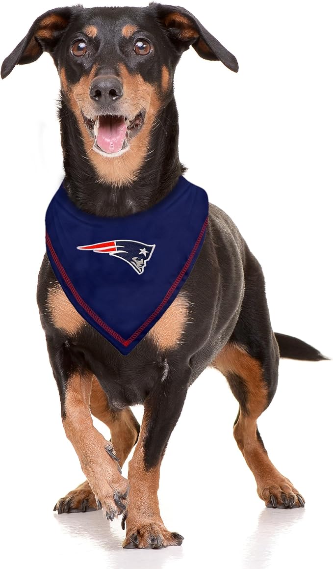 Pets First NFL New England Patriots TIE Bandana, Large/X-Large. Dog Bandana - Image 3