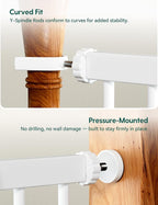 Babelio Metal Baby Gate, 29-43" Auto Close Easy Install Pet Gate PressGuard P7 - Image 8