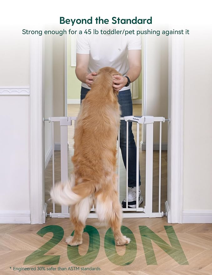 Babelio Baby Gate, 29-48 Inch Auto Close Pet Gate PressGuard P7, Easy Install - Image 3