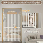 71" Extra Tall Cat Pet Gate, 33.5-47.2 in Wide High Dog Gates - Image 3