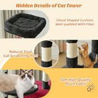 Sweetcrispy 44 inch Cat Tree Tower, Small Cat Climbing Tower - Image 5