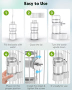 Pawfly 2 Pcs Bird Water Dispenser, Automatic Water Feeder, Plastic Cage Water - Image 5