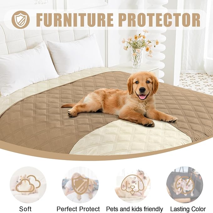 Smiry Waterproof Dog Bed Cover Blanket 40x70, Soft Reversible Pet Blanket - Image 8