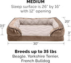 Furhaven Memory Foam Dog Bed for Medium/Small Dogs w/ Removable Bolsters & - Image 2