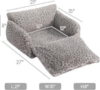Hollypet Cat Bed Fluffy Plush Mutifuctional Double-Layer Soft Pet Couch - Image 3