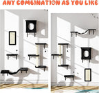 NUNU LAB Cat Wall Shelves Set, Bridge Ladder, Scratching Post, Indoor Cat - Image 4