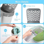 Cat Litter Scooper with Holder, Cat Litter Shovel with Waste Can and Refill 135 - Image 6