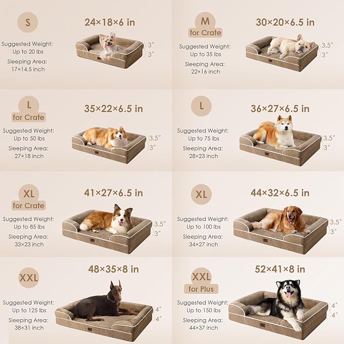 EHEYCIGA Orthopedic Dog Beds for Extra Large Dogs, Waterproof Memory Foam XXL - Image 2