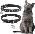 EXPAWLORER Cat Collar for Girl Boy Cats- Adjustable Leather Pet Collar by EXPAWLORER