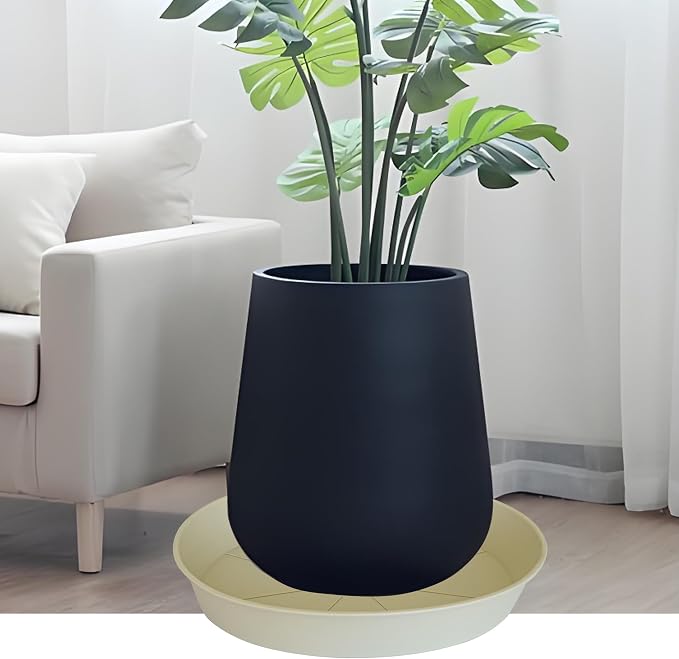 4 Pack of 16 17 inch Plant Saucer, 2.3" Depth, Heavy Duty Deep Plant Trays - Image 3