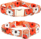 Fall Dog Collar, Pet Collar Bow Floral Pet Collar Girl Boy Holiday Pet Collars - Image 2