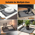Dog Food Mat 20" x 15", Waterproof Silicone Pet Feeding Mat - Image 8