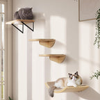 2PCS Cat Wall Shelves with Scratching Mat, 16.6x9.7 Inch Cats Wall Furniture - Image 6