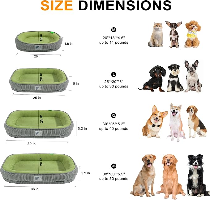 Orthopedic Dog Bed for Medium Dogs, Dog Sofa Bed - Image 5