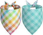Easter Dog Bandana Small 2PCS, Colorful Scarf - Image 2