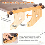 Cat Window Perch- Adjustable Sill Fit, Renter-Safe, Wood-Metal Frame Sturdy - Image 4