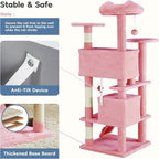 DUMOS 54-inch Indoor Cat Tree Tower –Multi-Level Pet House - Image 4