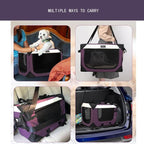 Collapsible Dog Travel Crate, Portable Soft-Sided Pet Carrier Extra Large Cat - Image 5