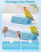 Disposable Bird Cage Liner Birds Cage Liners Super Absorbent Birdcage Liners - Image 4