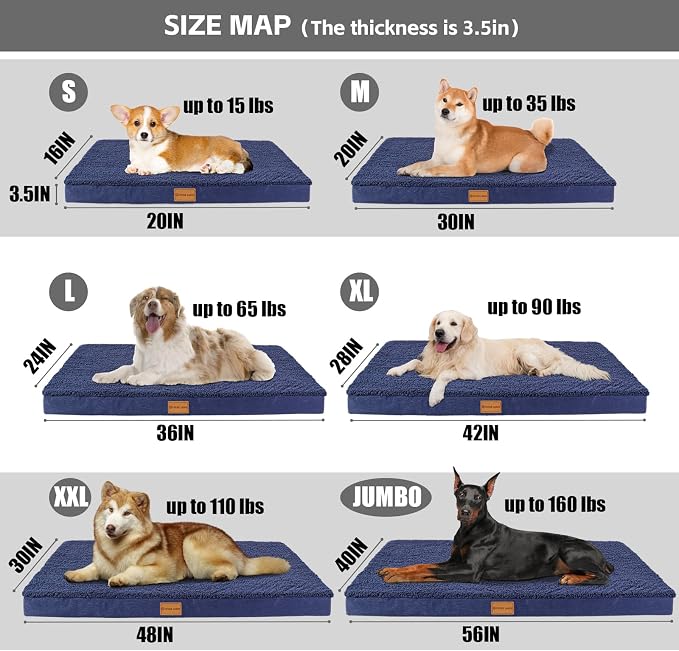 Patas Lague Orthopedic Jumbo Dog Bed - Image 5