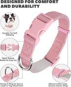 Dynmeow Soft and Breathable Cotton Dog Collar, Durable Adjustable Heavy-Duty - Image 7