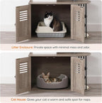 HOOBRO Cat Tree with Litter Box Enclosure, Arched All-in-One 31.5" Cat Tower - Image 8