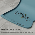 OHMO Dog Food Mat w/Residue Collection Pocket Silicone Pet Feeding Mat - Image 3
