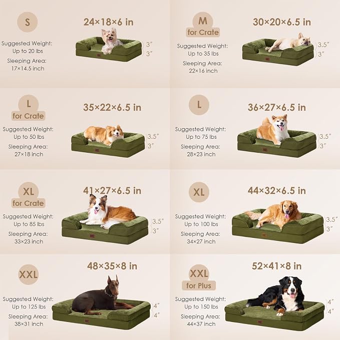 EHEYCIGA Orthopedic Dog Beds for Large Dogs, Waterproof Memory Foam Large Dog - Image 2