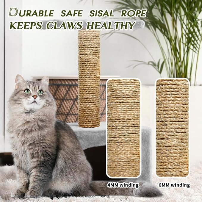 Cat Natural Sisal Rope 1/4 Inch 6mm 98-Feet - Image 6