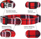 Faleela Soft &Comfy Bowtie Christmas Dog Collar, Detachable and Adjustable Bow - Image 2