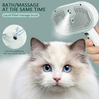 3 In 1 Self Cleaning Steamy Pet Brush, Pets Spray Hair Removal Comb - Image 7