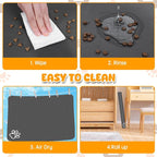 Dog Food Mat, Non Skid Cat Bowl Mat, No Stains Quick Dry - Image 6