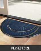 tchdio Door Mat Outdoor Indoor Entrance Doormat-Semicircular Durable Rubber Non - Image 6