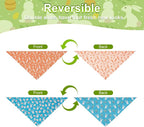 Easter Dog Bandanas Large 2PCS, 4 Pattern Colorful Scarf - Image 6