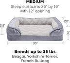 Furhaven Orthopedic Dog Bed for Medium/Small Dogs w/ Removable Bolsters & - Image 3
