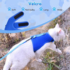 Cat Harness and Leash for Walking Escape Proof Breathable Mesh Fabric, Solid - Image 4