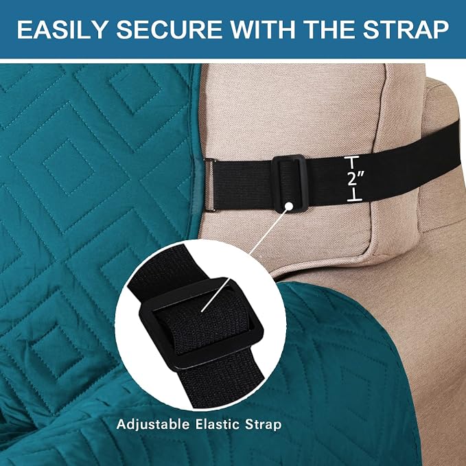 H.VERSAILTEX Reversible Chair Cover Furniture Protector Anti-Slip Couch Cover - Image 4