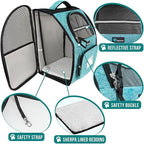 PetAmi Dog Backpack Carrier for Small Large Cat, Ventilated Pet Hiking Backpack - Image 4