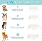 Dog Bed Large Size Dogs Washable Soft Furry Pet Bed, Calming Rectangle Large - Image 7