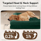Large Orthopedic Dog Bed with Sides Big Dog Beds with Removable Washable Cover - Image 3