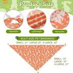 Easter Dog Bandanas Large 2PCS, 4 Pattern Colorful Scarf - Image 3