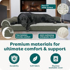 FurHaven Orthopedic Dog Bed for Large Dogs, L-Shaped Chaise Mattress - Image 5