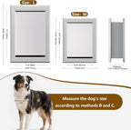 Ownpets Aluminum Dog Door for Wall and Door, Double Flap Energy Efficient - Image 6