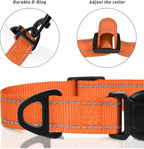 TagME Reflective Nylon Dog Collars, Adjustable Classic Pet Collar - Image 4