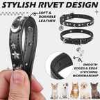 EXPAWLORER Cat Collar for Girl Boy Cats- Adjustable Leather Pet Collar - Image 4