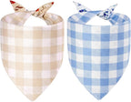 Spring Dog Bandanas XLarge 2PCS, 4 Pattern Summer Floral Scarf - Image 2