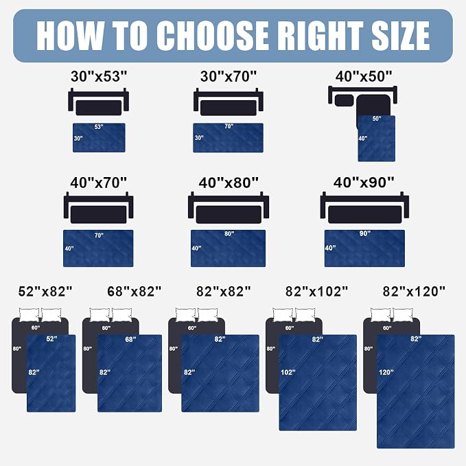 Smiry Waterproof Dog Bed Cover Blanket 40x80, Soft Reversible Pet Blanket - Image 6