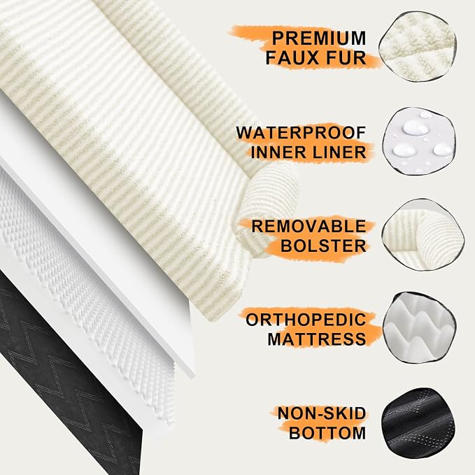 Large Dog Bed Waterproof Orthopedic Foam Dog Beds - Image 5